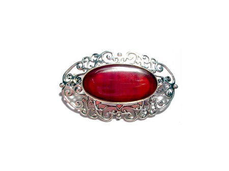 Celtic Brown Agate Brooch