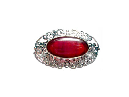 Celtic Brown Agate Brooch