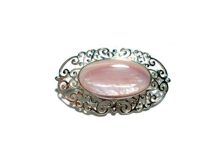 Celtic Pink M O P Brooch