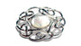 Celtic White M O P Brooch