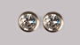 A White Cubic Zirconia Earring 7mm