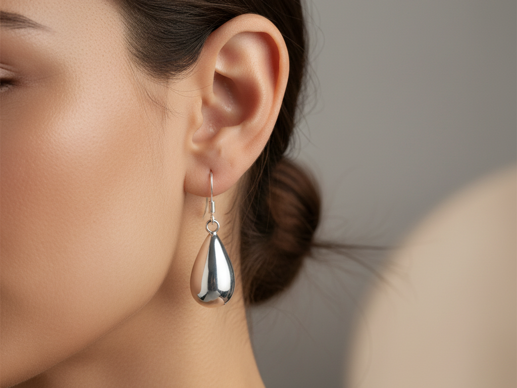 Simply Silver Earring 10X12mm