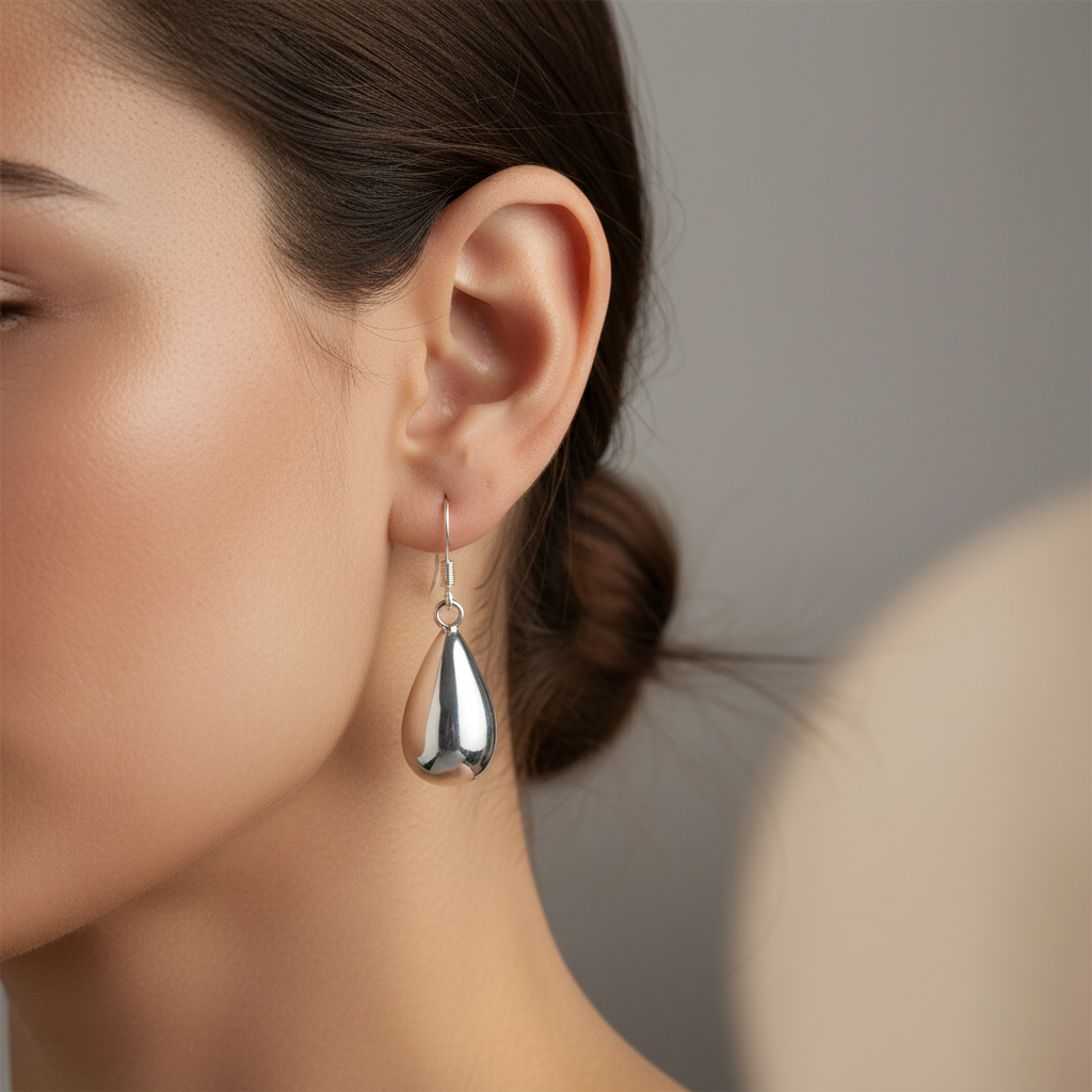 Simply Silver Earring 10X12mm