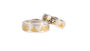 Mo Anam Cara Trinity Knot Silver With Gold Plate Wedding Ring Set