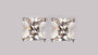 A White Cubic Zirconia Earring 7×7 L/W