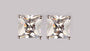 A White Cubic Zirconia Heavy weight Earring 7×7