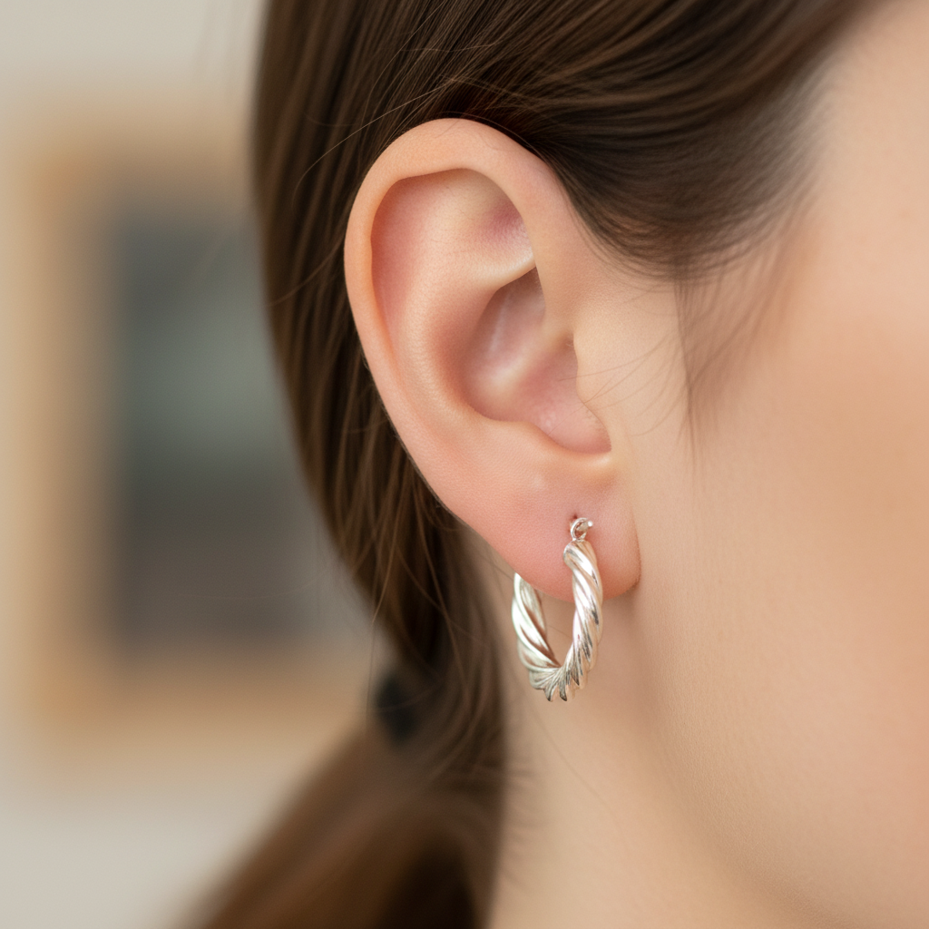 Simply Silver Earring