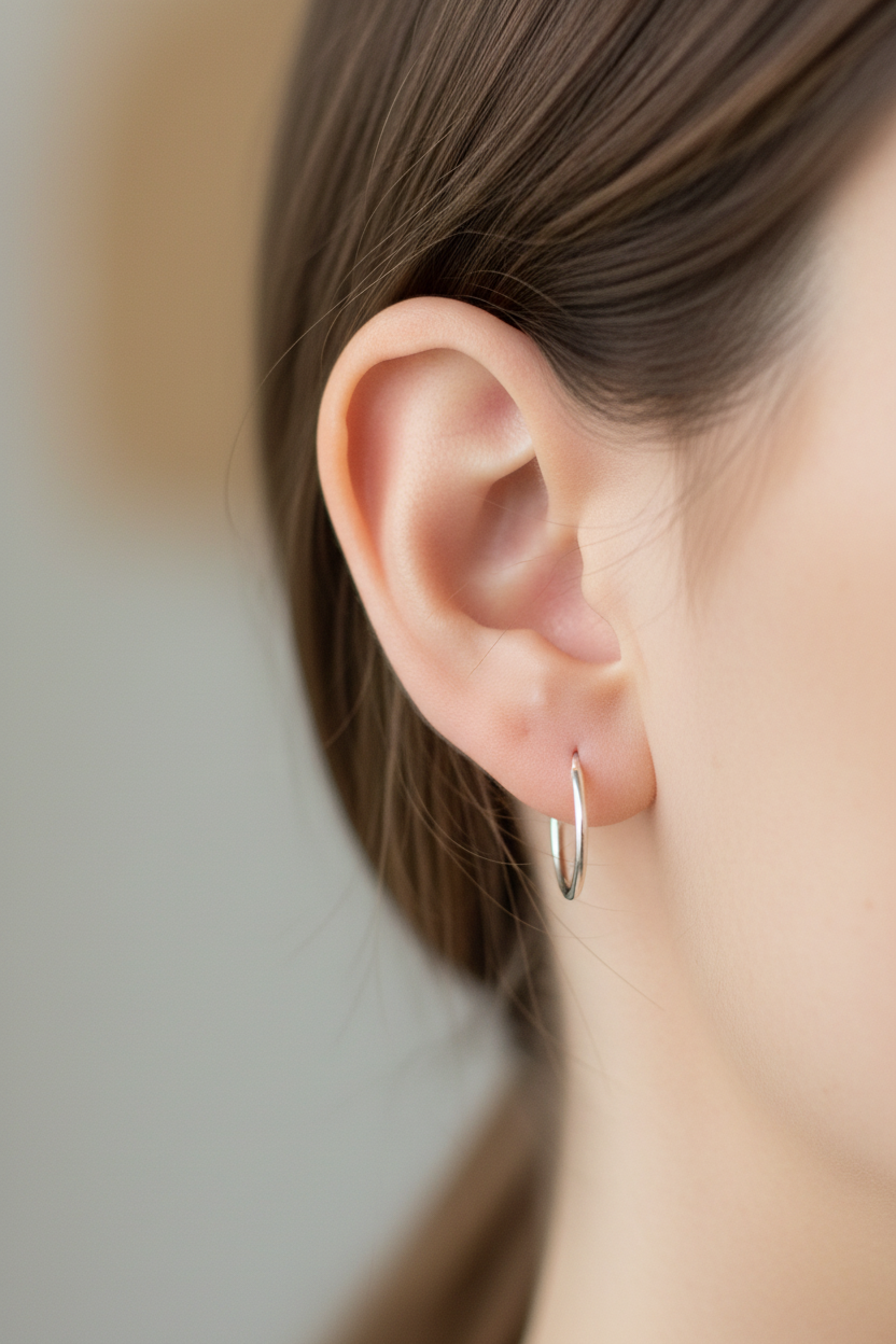 Simply Silver Earring
