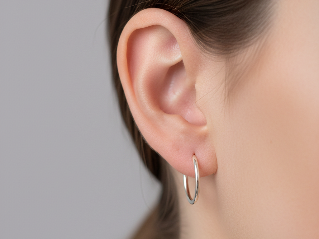 Simply Silver Earring