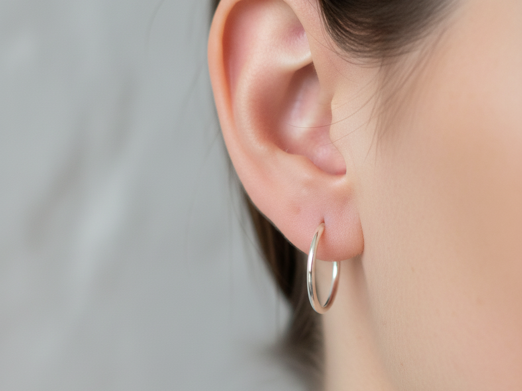 Simply Silver Earring