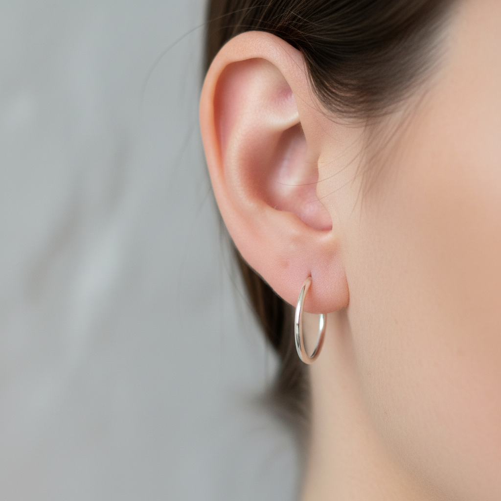 Simply Silver Earring