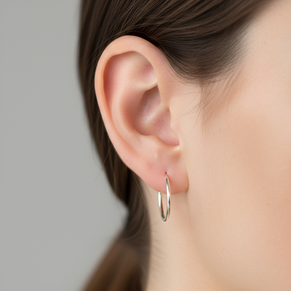 Simply Silver Earring