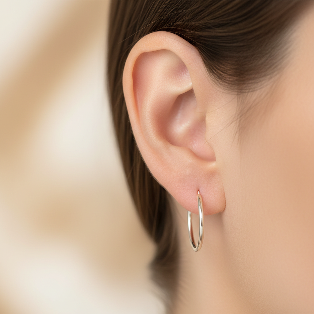 Simply Silver Earring