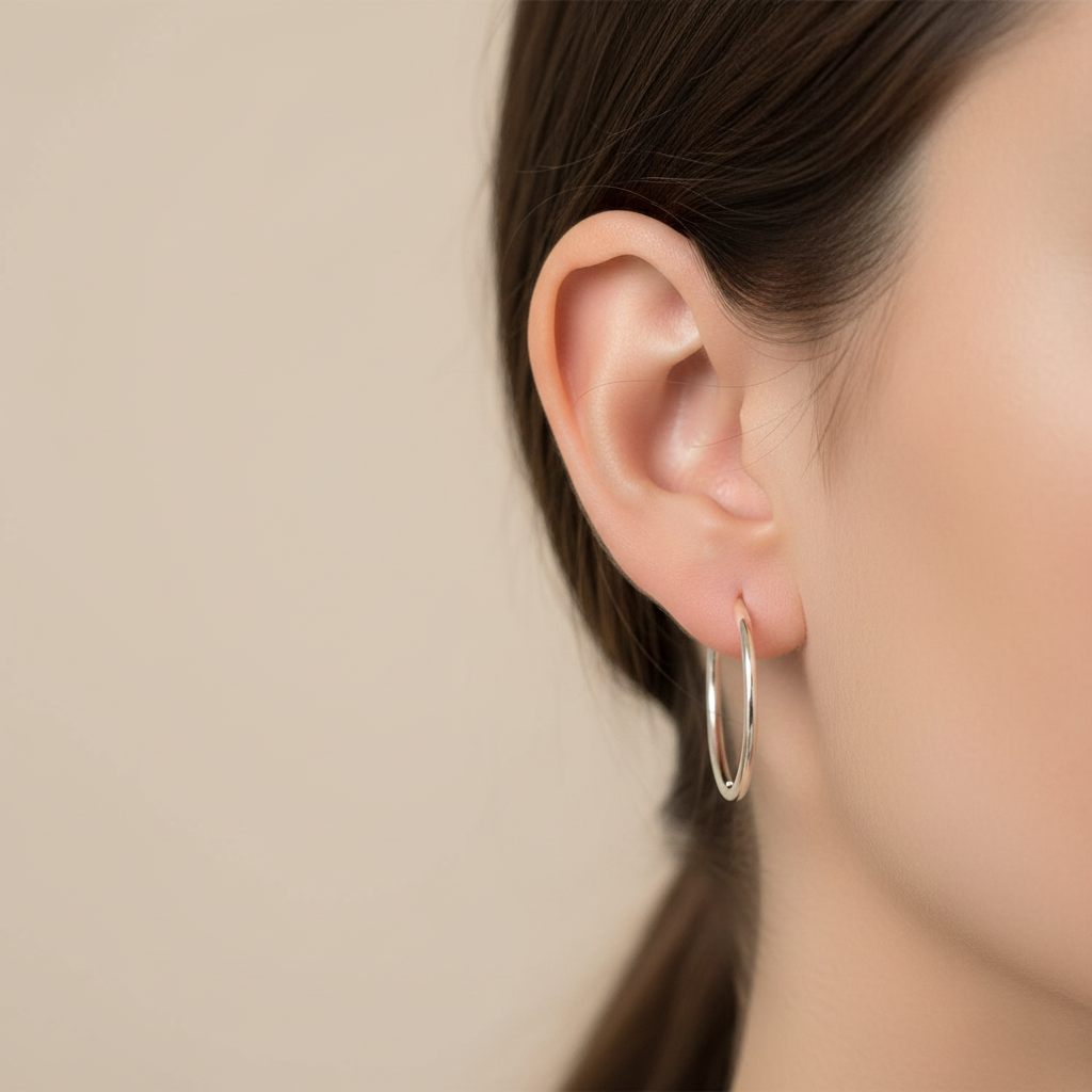 Simply Silver Earring