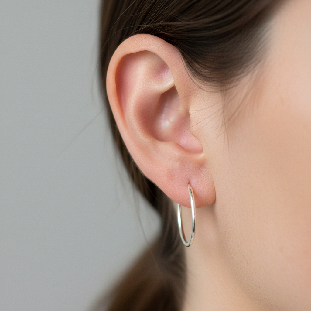Simply Silver Earring