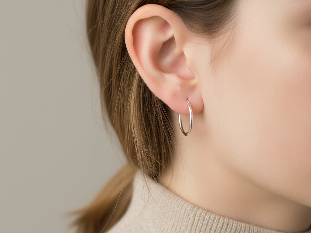 Simply Silver Earring