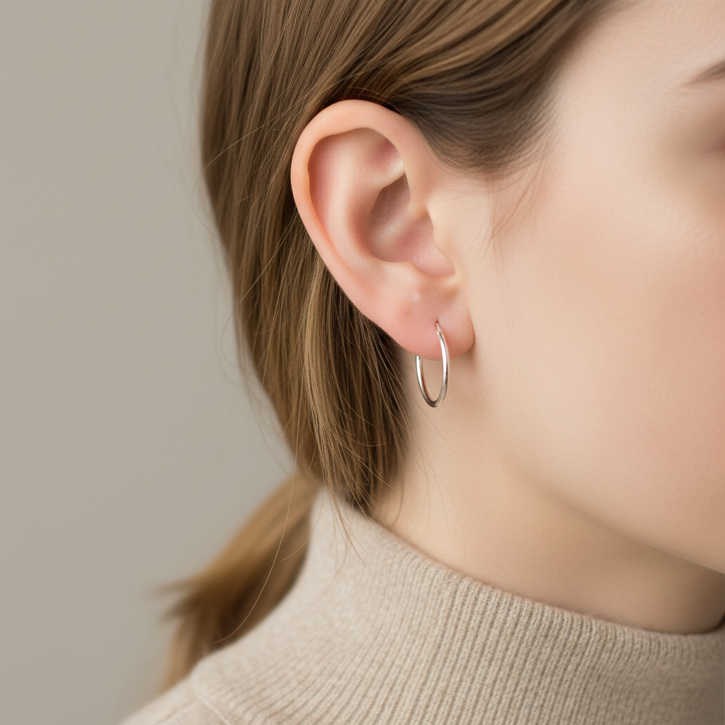 Simply Silver Earring