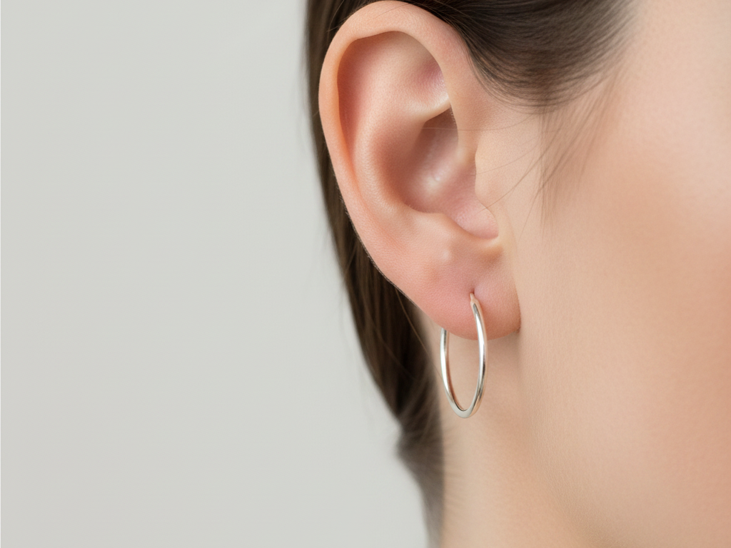 Simply Silver Earring