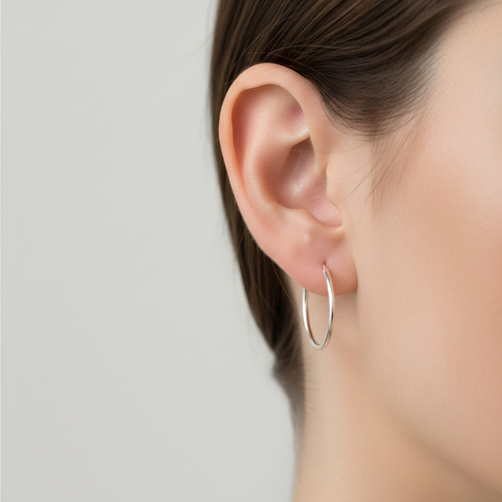 Simply Silver Earring