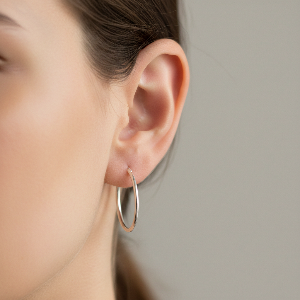Simply Silver Earring