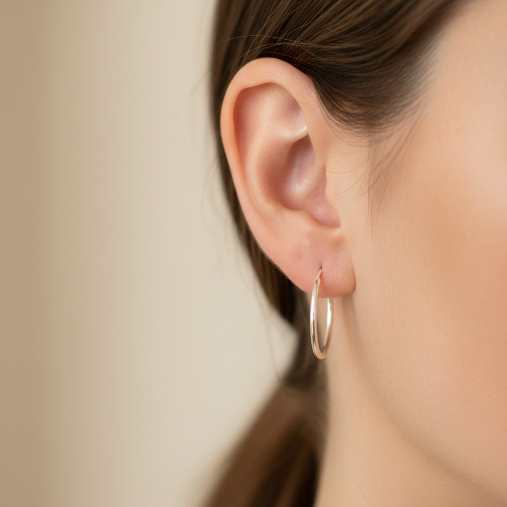 Simply Silver Earring