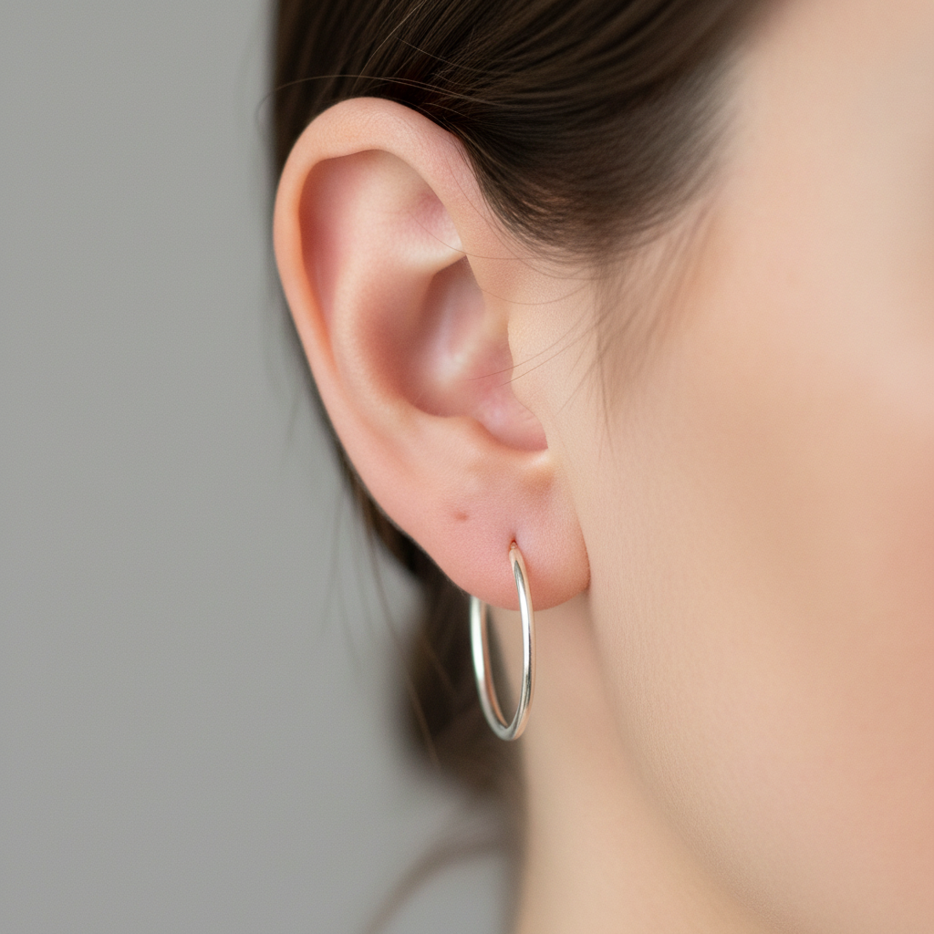 Simply Silver Earring