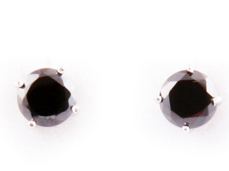 A Black  Cubic Zirconia Earring