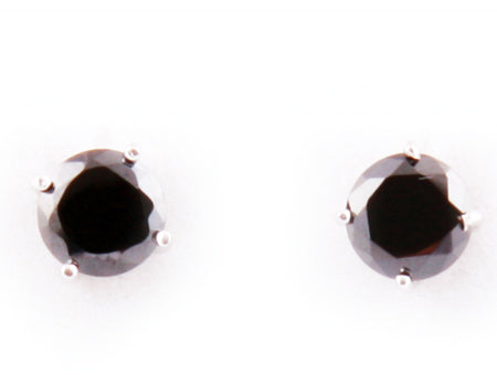 A Black  Cubic Zirconia Earring