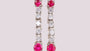 Ruby Cubic Zirconia Earring