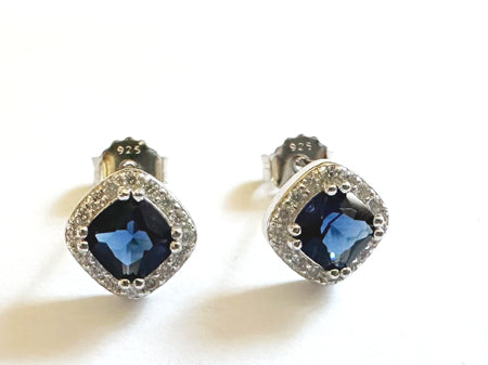 Sapphire Cubic Zirconia Pendant.