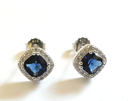 Sapphire Cubic Zirconia Pendant.