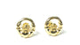 Silver Yellow Gold Plated Claddagh Earring