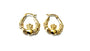 9 Carat Yellow Gold Claddagh Creole Small Earrings