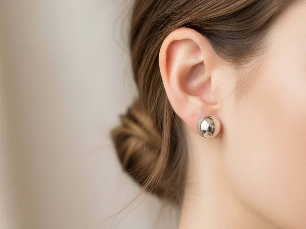 Simply Silver Earring 4mm