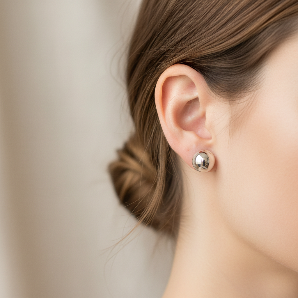 Simply Silver Earring 4mm