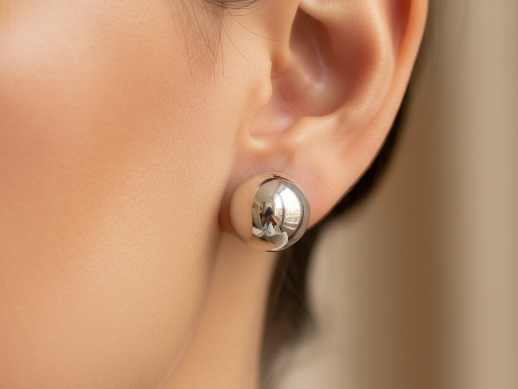 Simply Silver Earring 5mm
