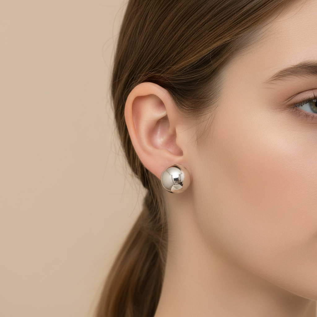 Simply Silver Earring 6mm