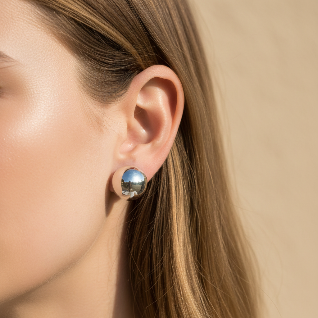 Simply Silver Earring 8mm