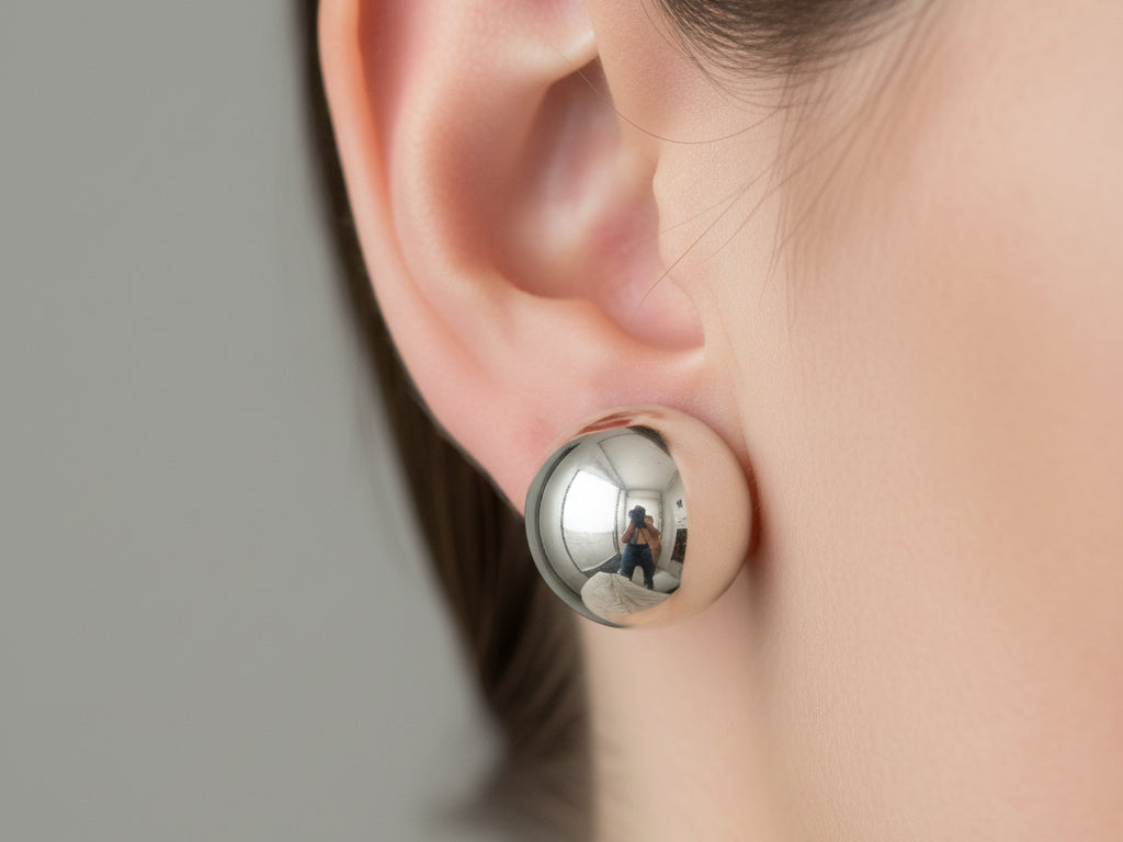 Simply Silver Earring12mm