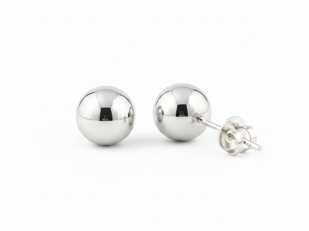Simply Silver Earring12mm