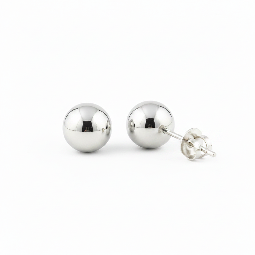 Simply Silver Earring12mm