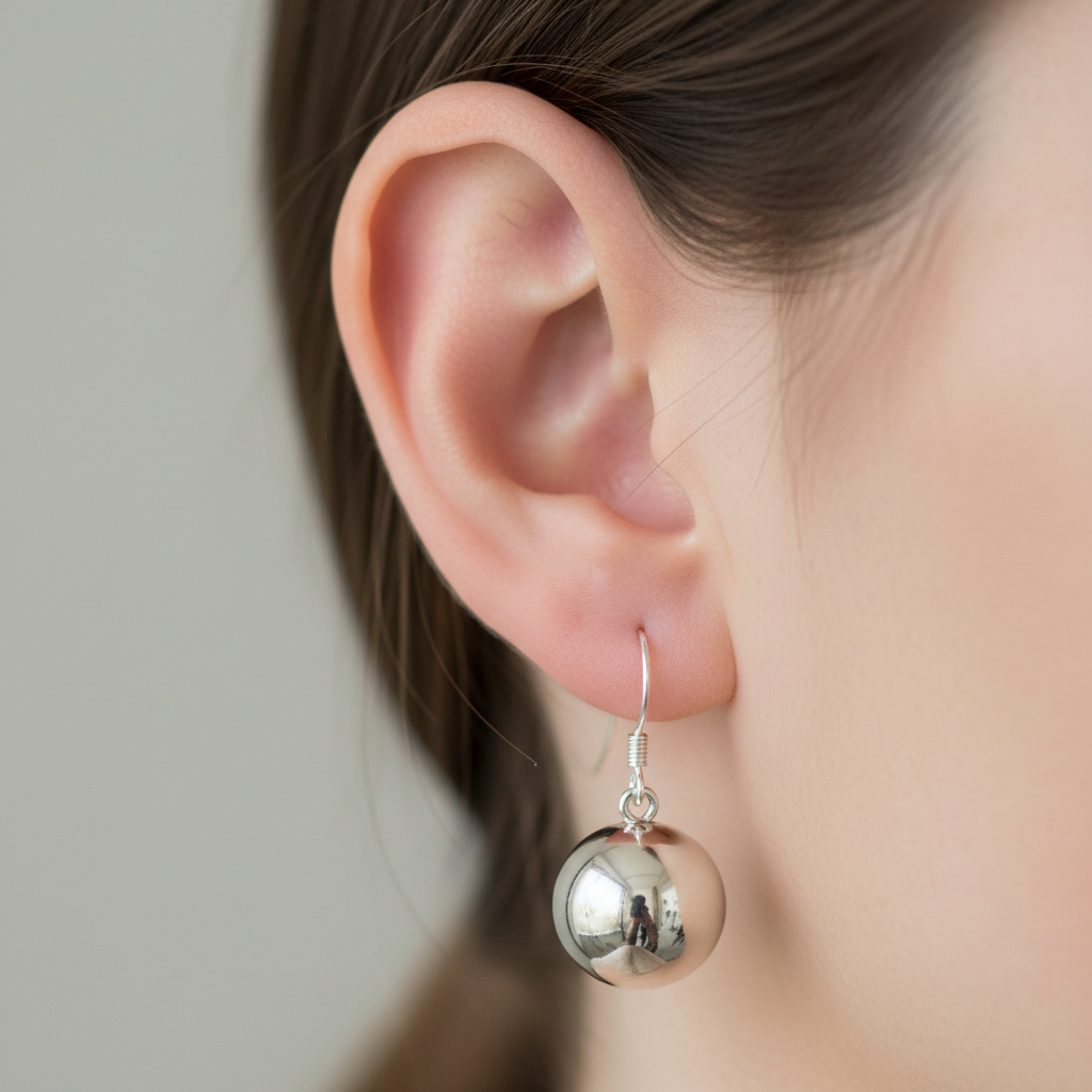 Simply Silver Earring 10mm