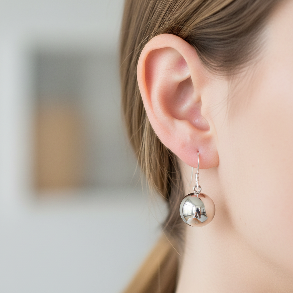 Simply Silver Earring 18mm