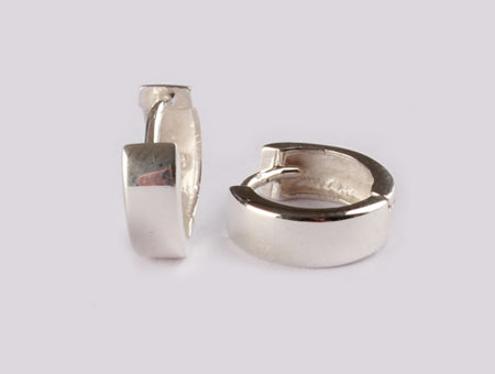 Simply Silver Huggies Earring