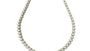 White Cubic Zirconia Rubover Set Tennis 4 mm Stone Silver Necklace