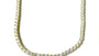 Cubic Zirconia Yellow Plated on Silver 3 x 3mm Stone Tennis Necklace
