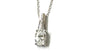 A White Cz Gold Necklace