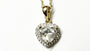 A Yellow Gold Heart Cz Gold Necklace