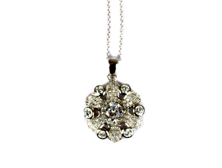 A White Cubic Zirconia Pendant