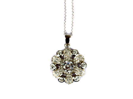 A White Cubic Zirconia Earring
